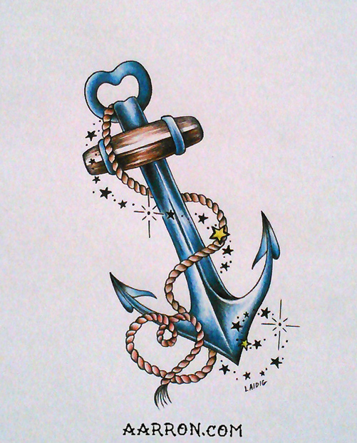 Blue anchor tattoo meaning