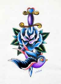 swallow dagger flash art