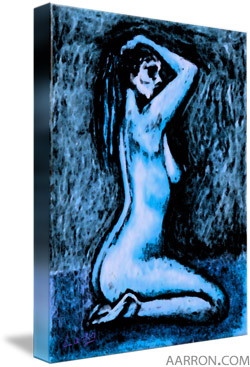 blue nude sizzle art