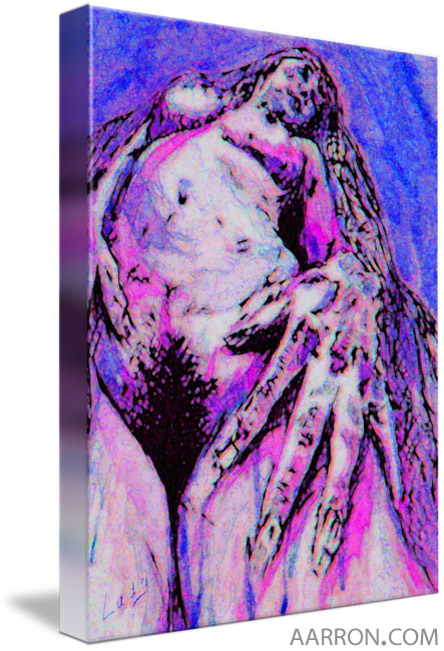 Demeter Sizzle art featuring a figure of goddess demeter as viewed from below