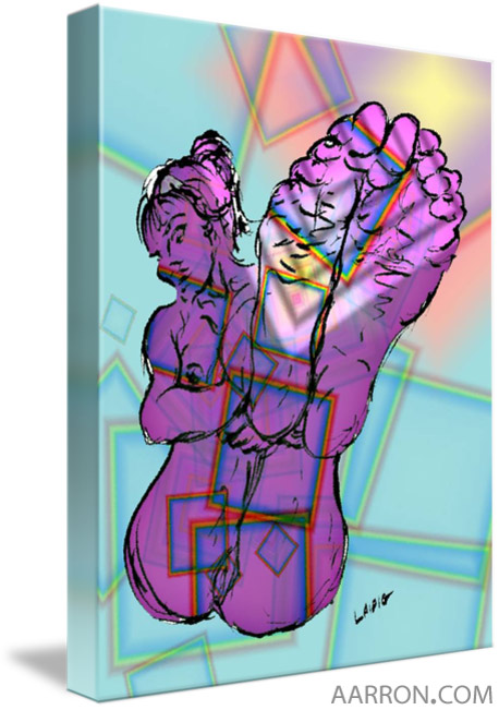 Steph's Feet Erotic Art Sizzle digital enhanced fine art Steph's Feet Erotic Art Sizzle with a foot lovers focus