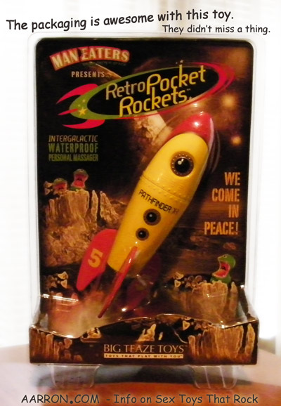 The Retro Pocket Rocket Pathfinder Sex Toy Packaging 