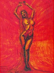 Red Godiva Red Godiva Erotic Art Painting