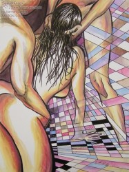 sexual disco artwork by Aarron Laidig