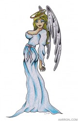 once an angel tattoo angel pinup girl