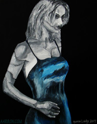 Laura Zombie Doll Painting