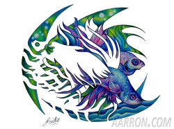 Siamese fighting fish Aarron Style Art