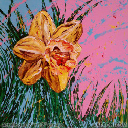 Barbara's Flower yellow daffodil painting