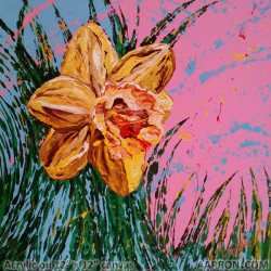 Barbara's Flower yellow daffodil painting