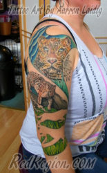 Amur leopard tattoo