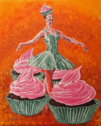 Chocolate cupcakes art