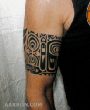 Island style tribla tattoo work