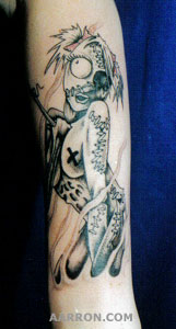 Voodoo Zombie Doll tattoo