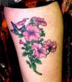 floral ink on a leg
