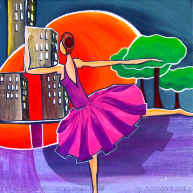 Dreams of the big city dance painting