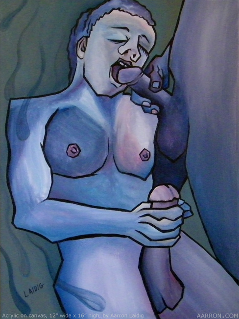 Blue Evening Gay Erotic fine art painting