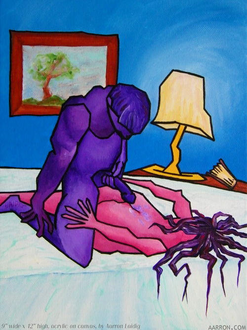 violet-sauce small painting on canvas