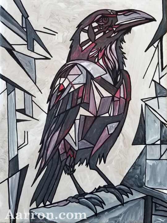 Blood Crow Painting by Aarron Laidig