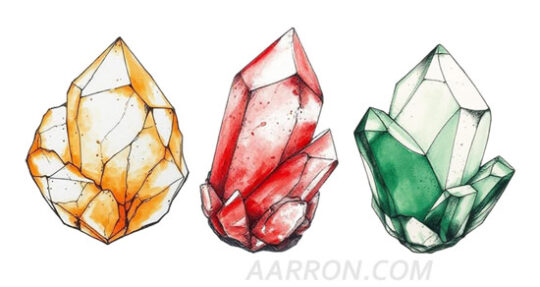 small crystal clusters