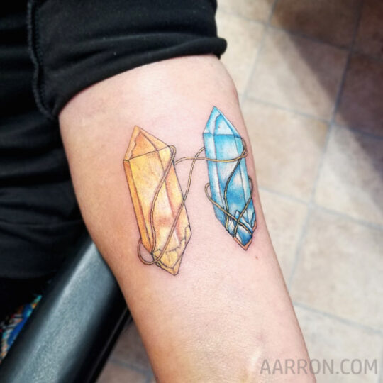 Golden Healer Quartz tattoo