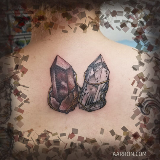 Tourmaline & Smoky Quartz